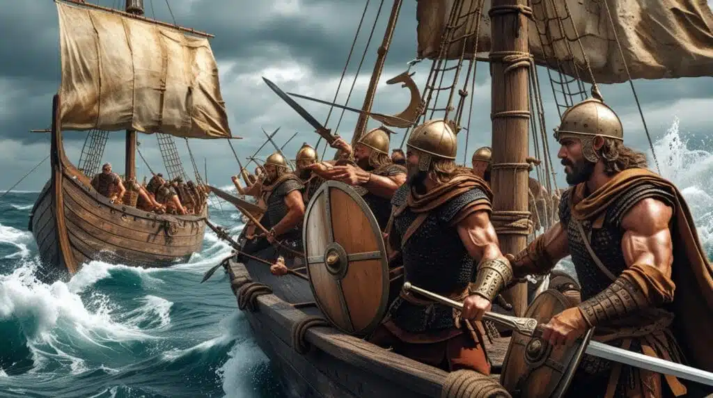 The Sea Peoples were powerful naval warriors who attacked ancient Mediterranean civilizations during the Bronze Age collapse. Their exact origins remain unknown, making them one of history’s greatest mysteries.