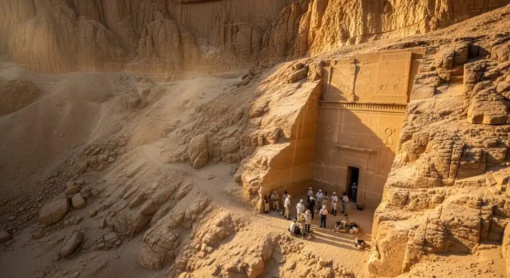 Thutmose II Tomb discovery site in Luxor Egypt