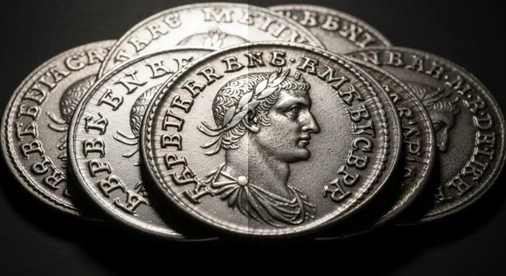 Roman coin debasement illustrating Roman Inflation Parallels