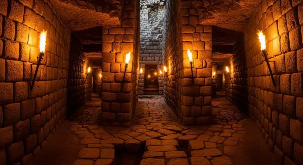Reconstruction of Cusco Tunnels GPR underground Inca labyrinth