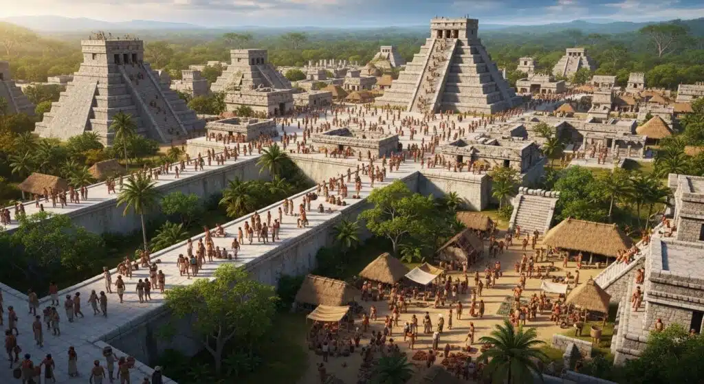 Campeche Mayan Discovery LiDAR scan uncovering ancient city structures