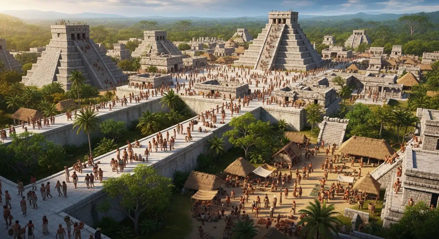 Campeche Mayan Discovery LiDAR scan uncovering ancient city structures