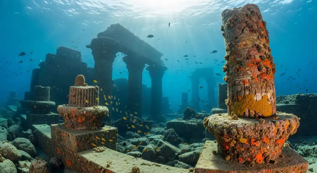 Cleopatra Sunken Port underwater ruins near Taposiris Magna