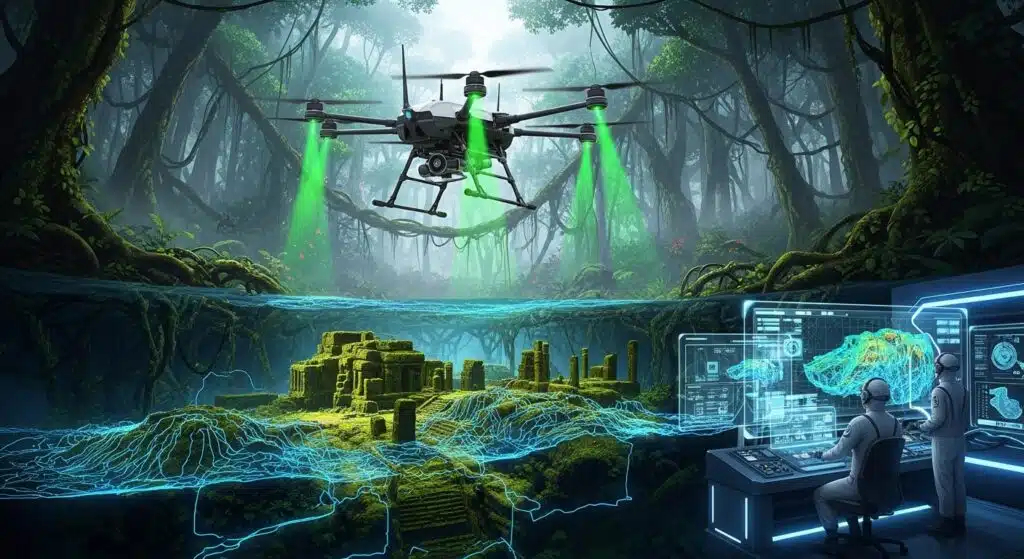 Reconstruction of life based on Campeche Mayan Discovery ancient city