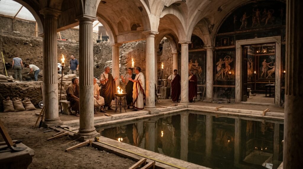 Pompeii Secrets private Roman spa used for political influence