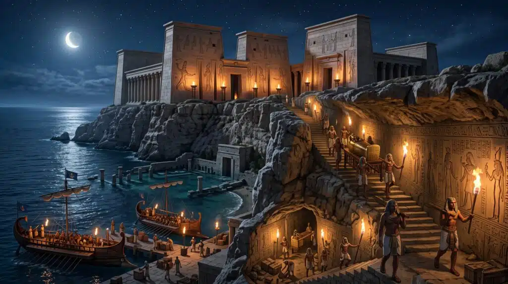 Cleopatra Lost Tomb Taposiris Magna hidden tunnel and ancient royal port