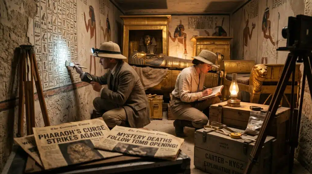 King Tut Curse no curse inscription found inside Tutankhamun tomb