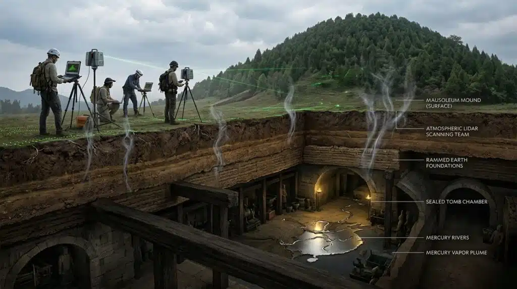 Terracotta Army Mysteries mercury vapor leaking from Qin Shi Huang tomb