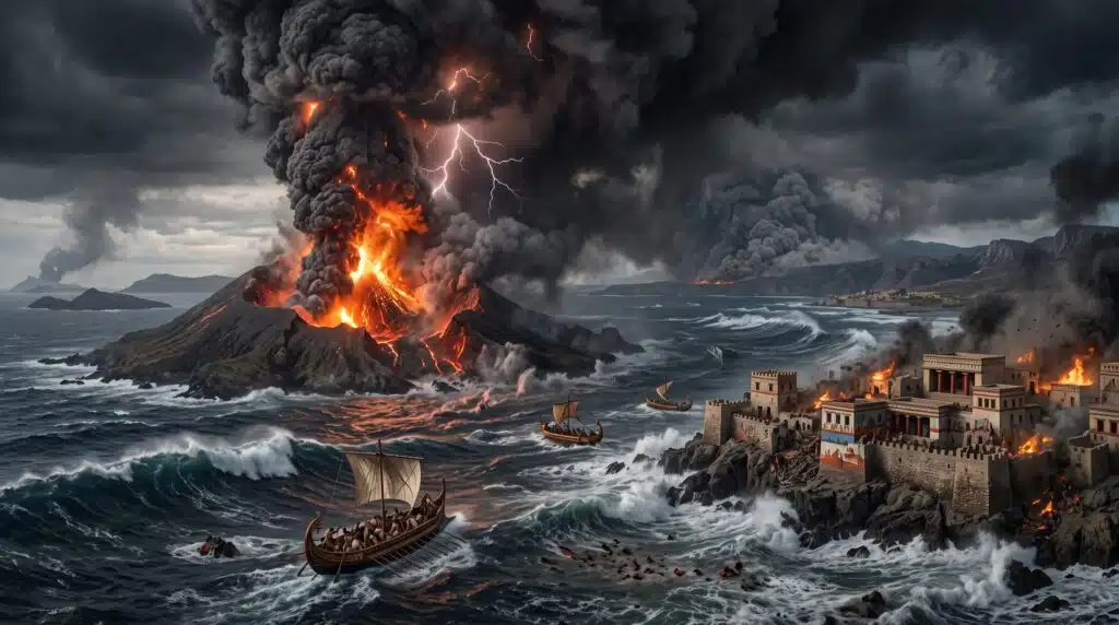Minoan Civilization Mystery Thera eruption and Bronze Age catastrophe